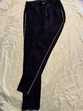 Jordache skinny boyfriend jeans with rhinestones